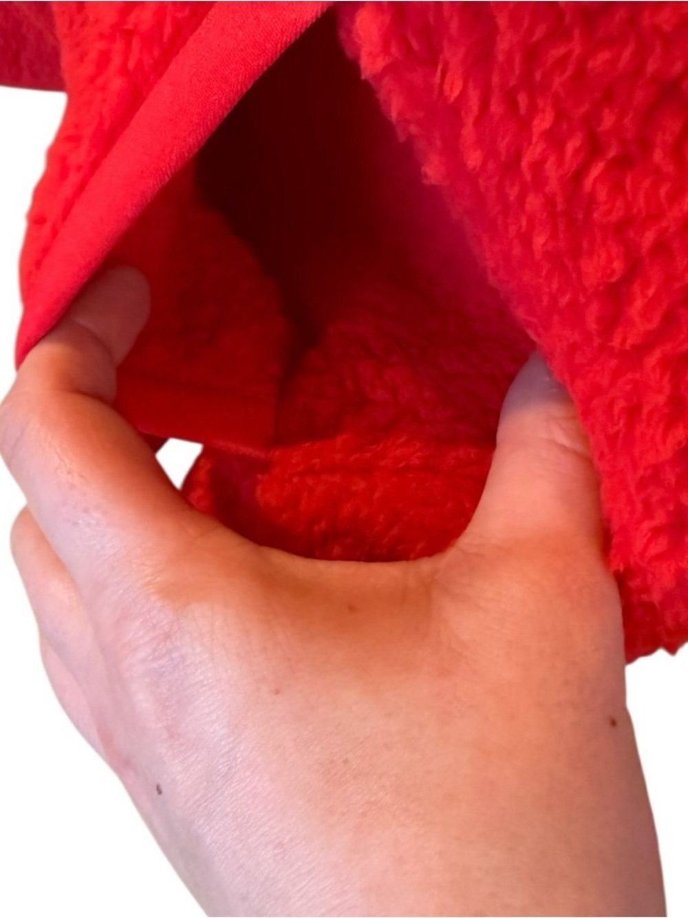 Wondershop Red Sherpa Half-Zip Pullover - Picture 3 of 8